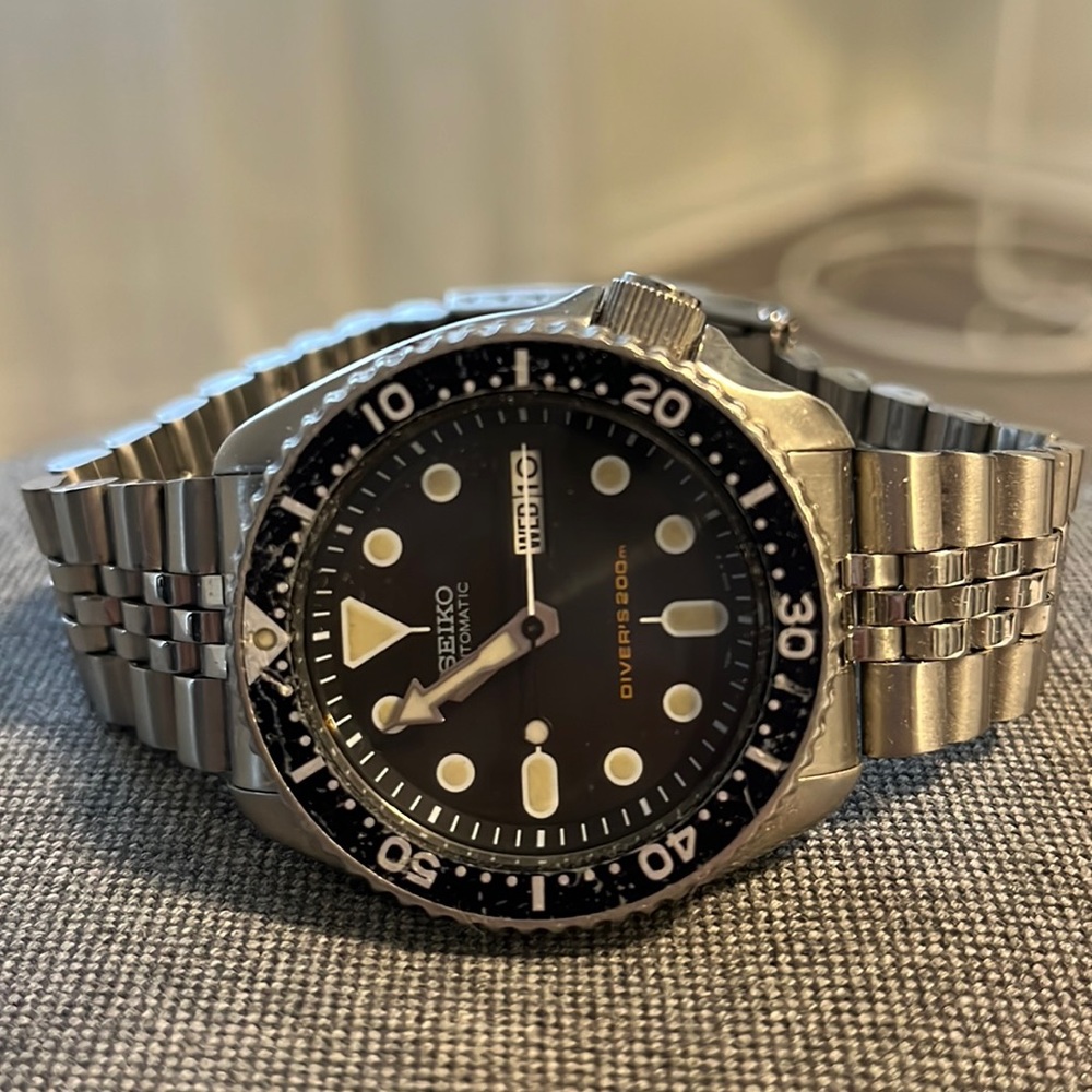 SEIKO SKX007 patina aged bezel insert rare vintage discontinued model
